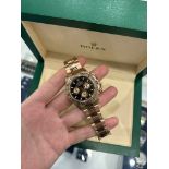 Rolex Daytona [Discontinued] rose gold with black dial complete w