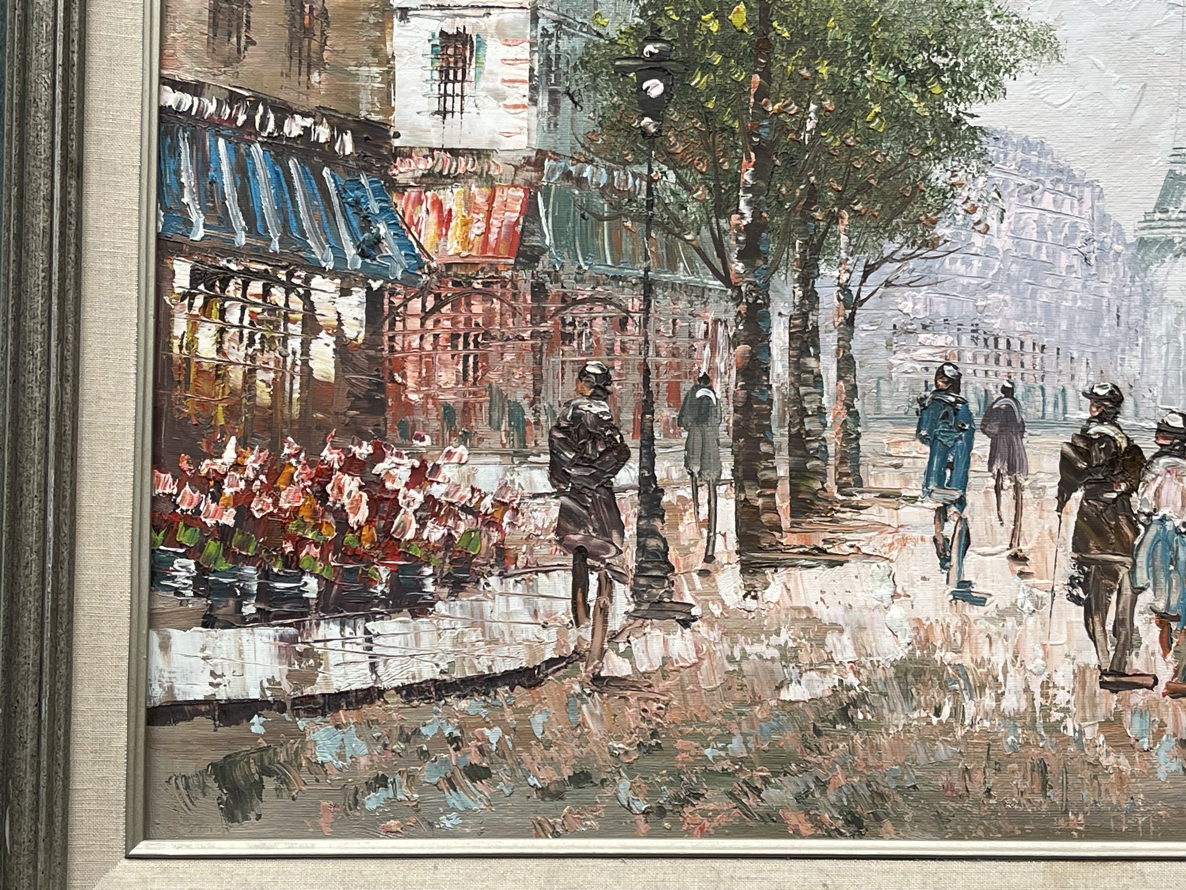 Framed and Signed Caroline Burnett - Parisian Stre - Image 4 of 10