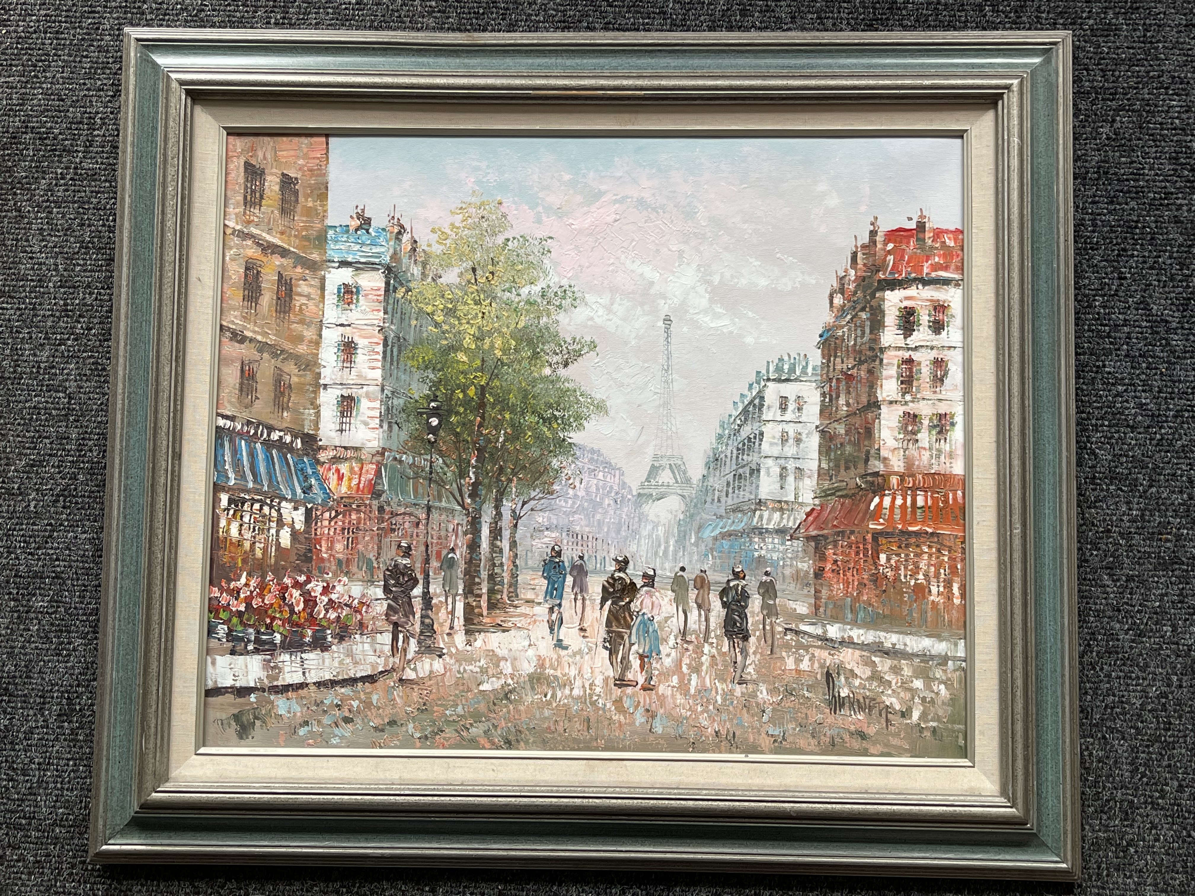 Framed and Signed Caroline Burnett - Parisian Stre - Image 10 of 10