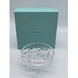 Tiffany & Co. Crystal Bowl Boxed.