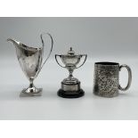 Hallmarked Silver Trophy Jug, Coulson Polo Cup 192