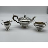 Hallmarked Silver Mappin & Webb Teapot, Sugar Bowl