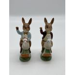 Two Royal Doulton Tally Ho! Bunnykins Figures in d