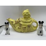 Vintage Lingard Shoe Teapot and Mickey & Minnie Mo