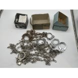 Mixed Lot of Old Handcuffs and Chains.