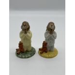 Two Royal Doulton Bedtime Bunnykins Figures in dif