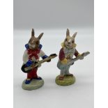 Two Royal Doulton Bunnykins Figures in different c