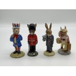 Four Royal Doulton Bunnykins to include Uncle Sam