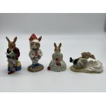 Four Royal Doulton Bunnykins to include Grandpa's