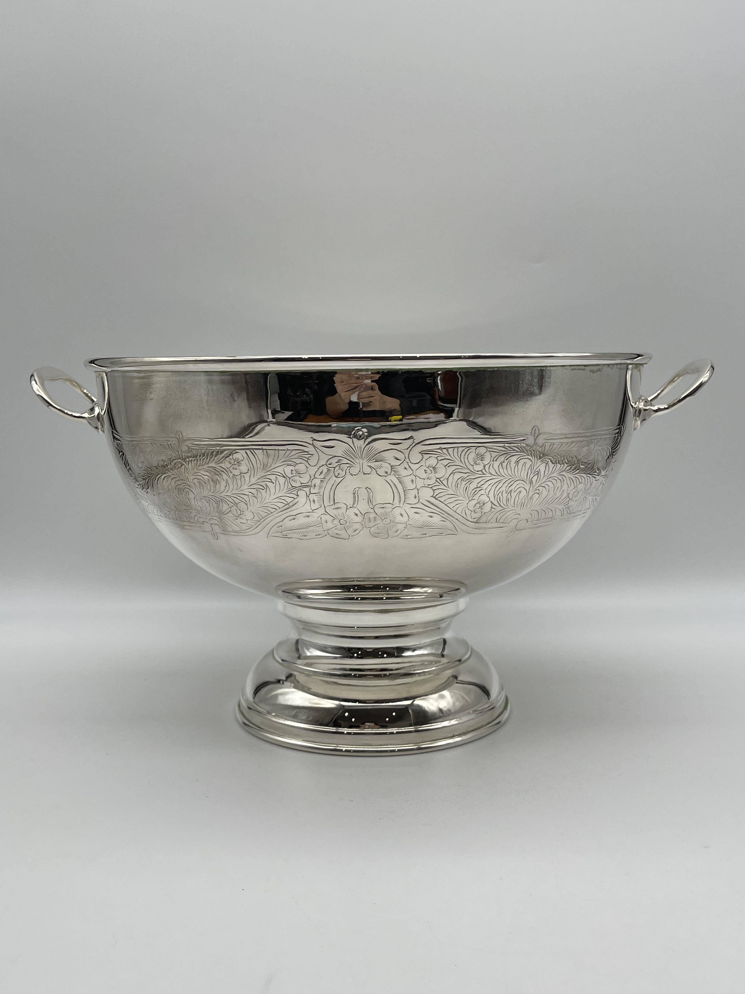 Silver Plated Punch Bowl, Ladle and Large Tray. - Image 6 of 20