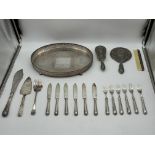 Hallmarked Silver Handled Set of 6 Knives and Fork