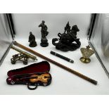 Assorted Lot to include Resin Figure of St.George