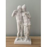 Parian Ware Royal Copenhagen Sculpture of Cupid an