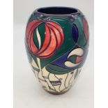 Moorcroft Vase designed by Rachel Bishop. Total h
