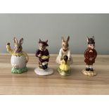 Four Royal Doulton Bunnykins to include Easter Gre