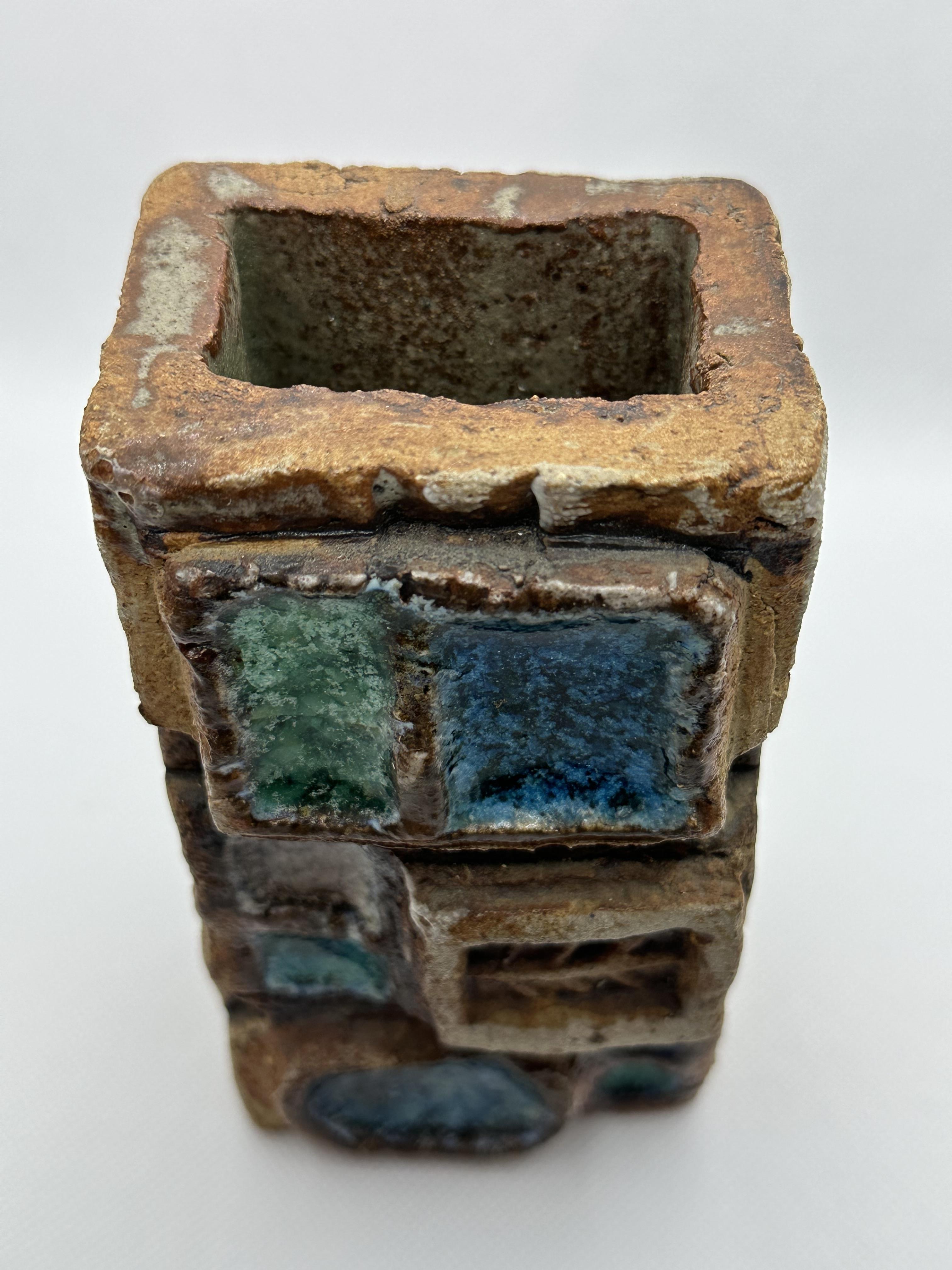 Wood Fired Ceramic Vase (H14cm) along with Carn Pottery Pe - Image 9 of 22