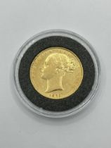 1853 Victoria Young Head Full Sovereign 22ct Gold