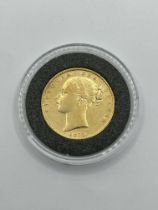 1873 Victoria Young Head Full Sovereign 22ct Gold