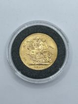 1911 George V Full Sovereign 22ct Gold Coin.