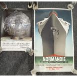 Normandie Transatlantic Vintage Poster along with