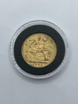 1894 Victoria Old Head Full Sovereign 22ct Gold Co