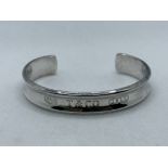 Tiffany & Co. 925 Silver 1837 Cuff Bracelet Bangle