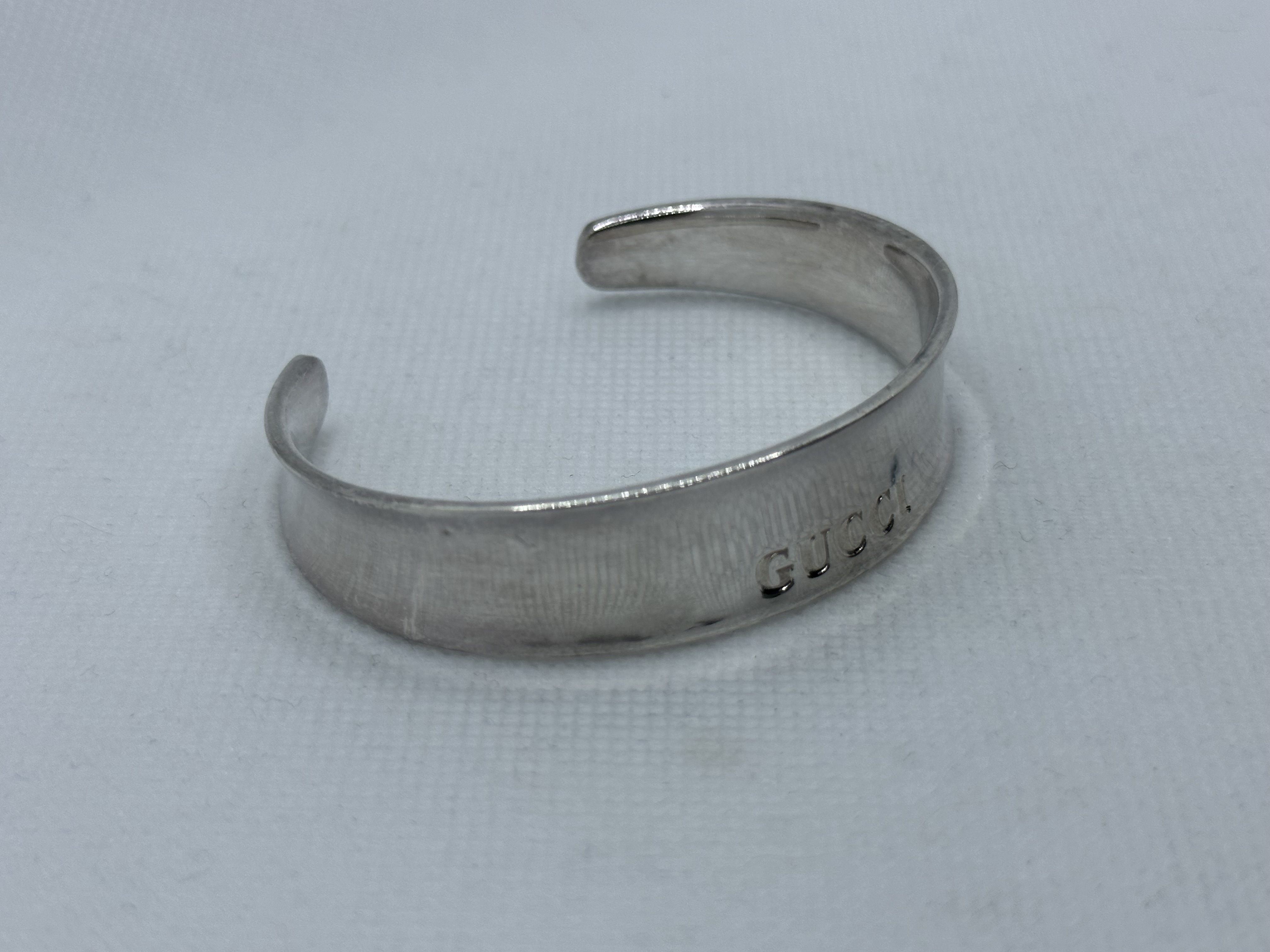 Gucci 925 Silver Made in Italy Cuff Bracelet Bangl - Image 3 of 9