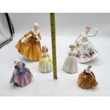 Collection of Six Royal Doulton Figurines to inclu