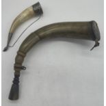 Russian wall hanging ceremonial drinking horn with