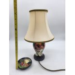 Moorcroft 17T 65/6 Baluster Shape Table Lamp and S