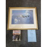 Frank Wootton - Lancaster Signed Print along with