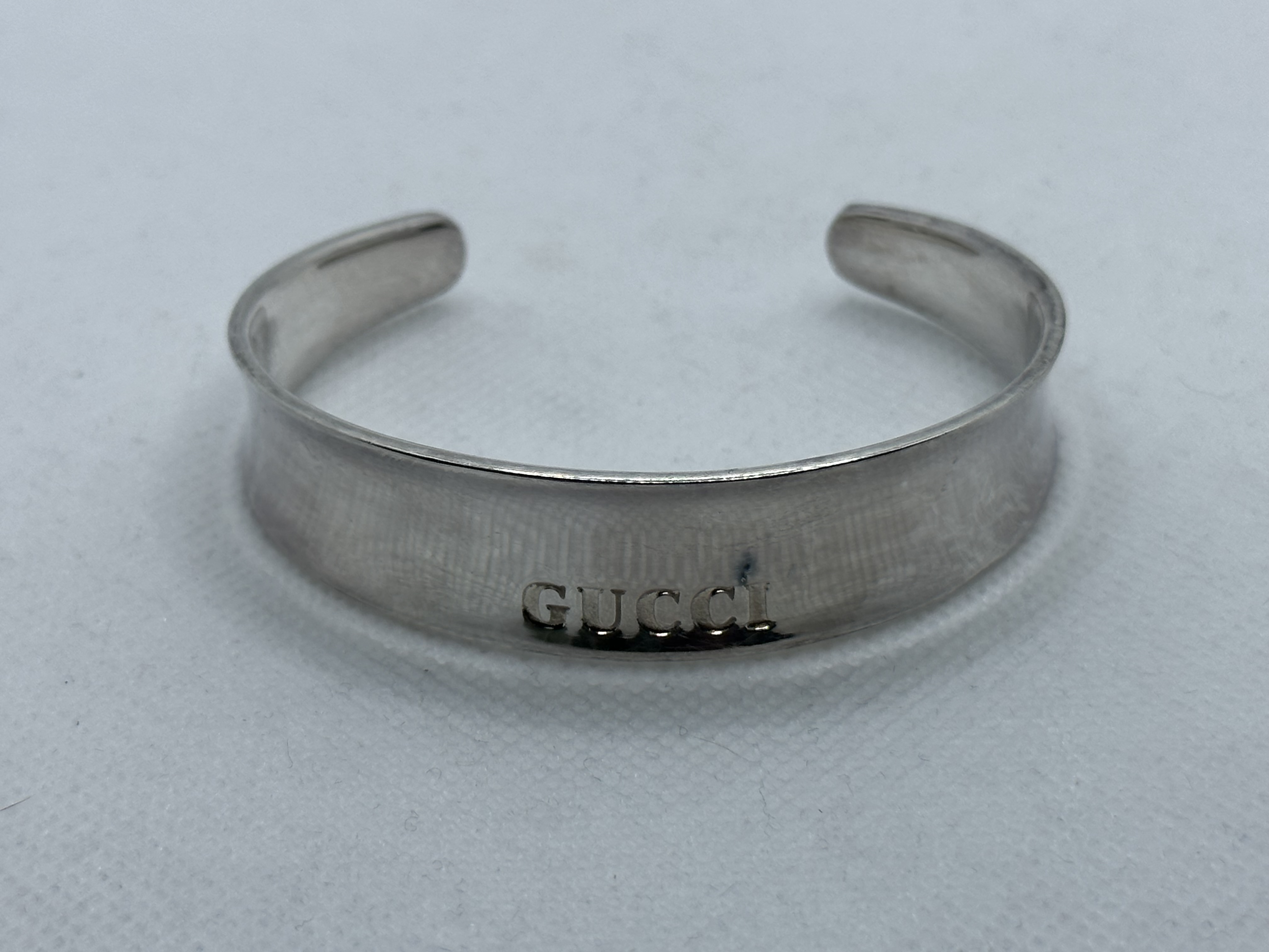 Gucci 925 Silver Made in Italy Cuff Bracelet Bangl - Image 9 of 9