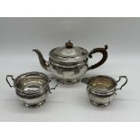 Mappin & Webb Hallmarked Silver Teapot, Sugar Bowl