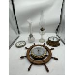 Assorted Lot to include Two Oil Lamps, G.H.Zeal -