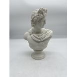 Parian Ware Bust Statue Sculpture of Apollo Greek
