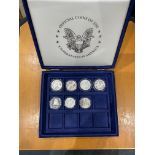 Collection of Seven Collectible Commemorative Amer
