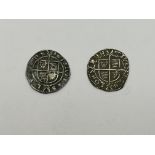 Two Elizabeth I Half Groats (2 pellets)