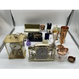 Assorted Lot to include Clocks, Copper Items, Pape