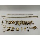 Collection of Yellow Gold Jewellery to include Cha