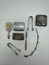 Assorted Hallmarked Silver Items to include Tiffan