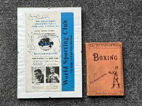 Vintage Muhammad Ali Autographed Menu Program from