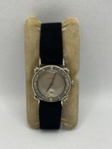 14ct Gold Longines Diamond Bezel Wrist Watch.