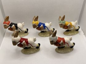 Five Colourway Samples of Royal Doulton Touchdown