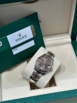 Rolex Datejust 31mm Steel & Rose Gold with chocola