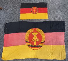 Large and Small East Germany Flags.