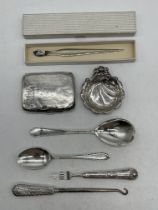 Assorted Hallmarked Silver items to include Hallma