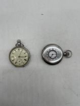 Hallmarked Silver Half Hunter Pocket Watch along w