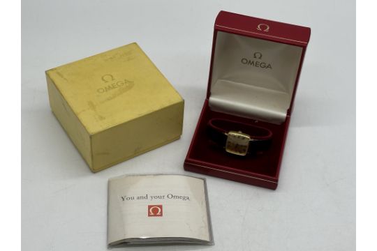 Omega Geneve Unisex 18ct Gold Face Unisex Wristwat - Image 1 of 13