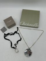 Christofle Paris Sterling Silver Chris Cross Penda