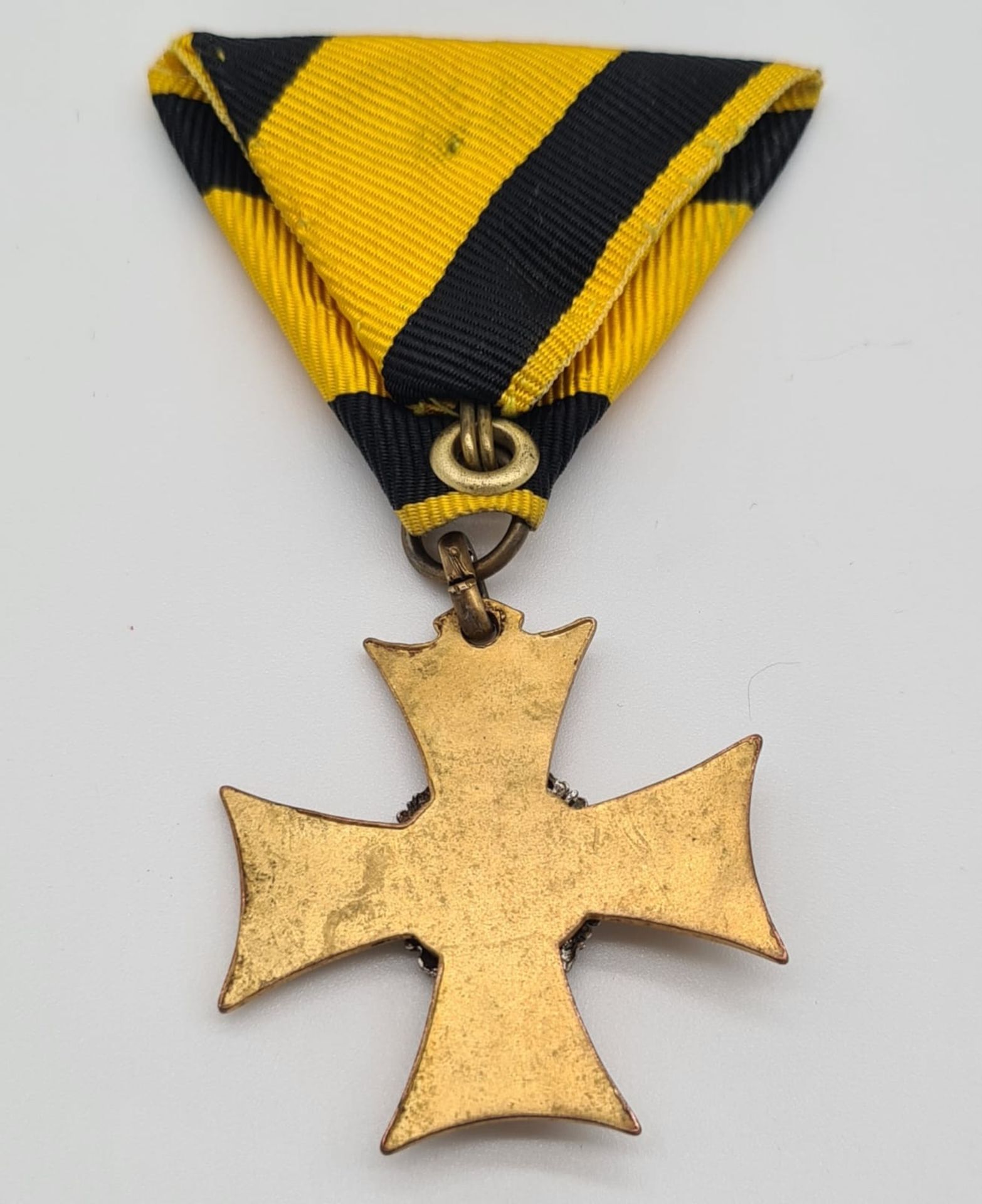 Militärdienstzeichen, vergoldet, am originalen Band, - Bild 2 aus 2